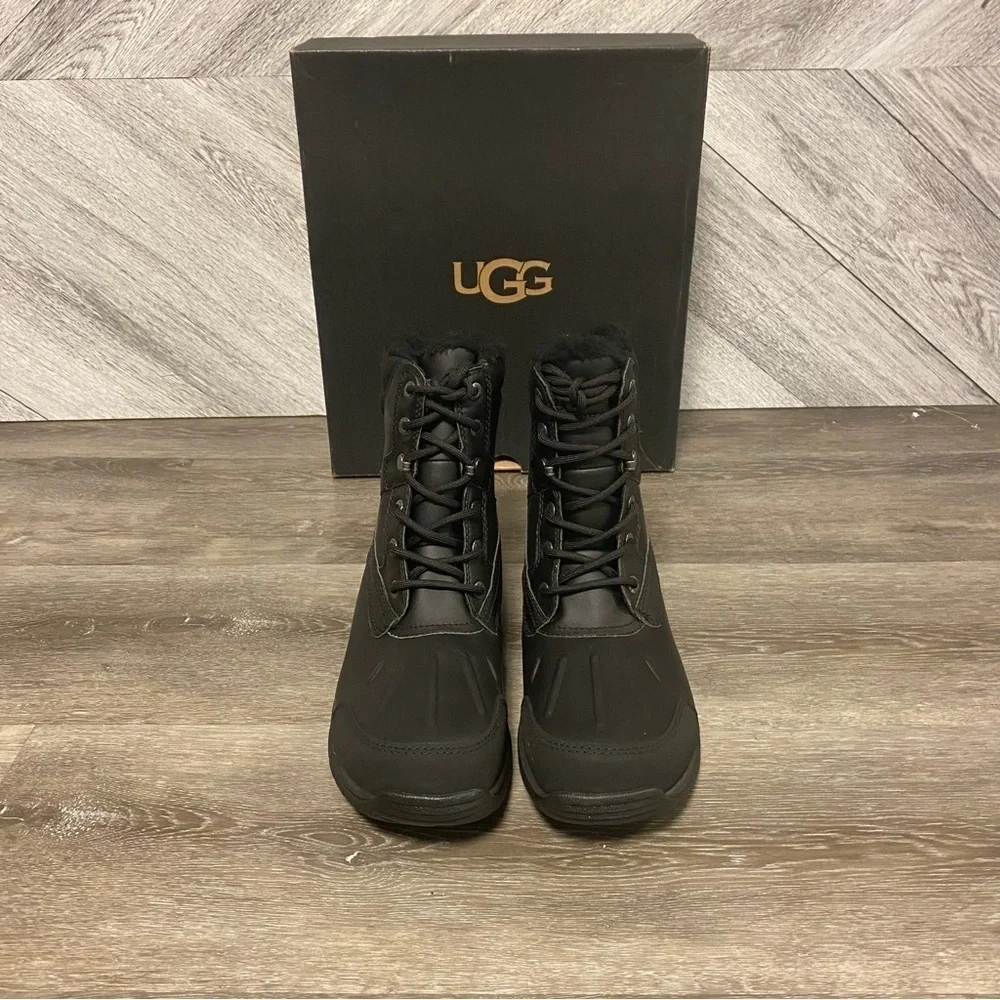 UGG | Men’s Felton Black WaterProof Leather Snow Boots NEW
